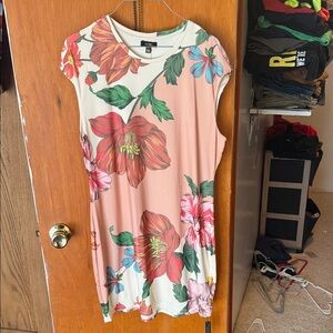 AFRM Floral Mini Dress - Pink and Green